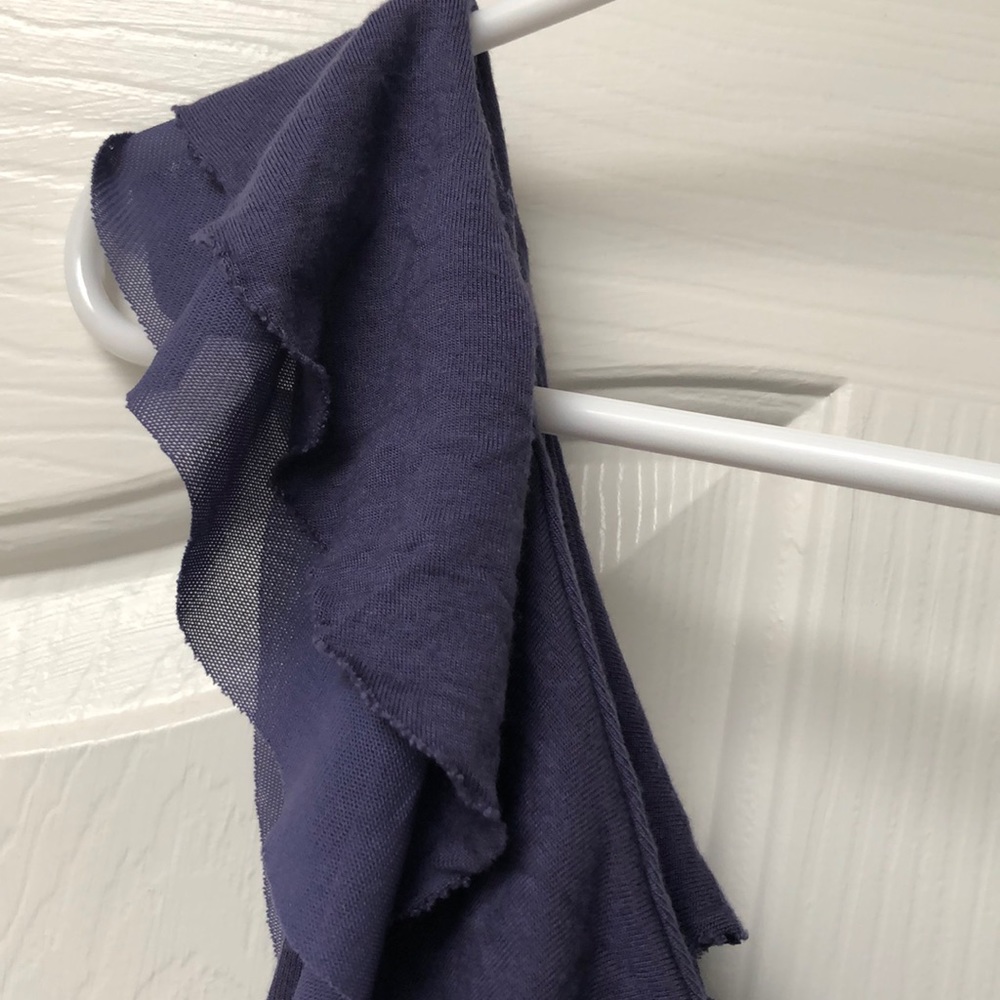 Express Purple Ruffle Sleeveless Top - Picture 3 of 3